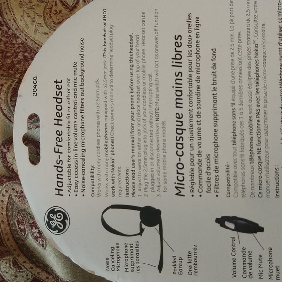 Ohands-free Headset Noise Canceling Microphone Volume Control Mimic Mute. - Picture 6 of 10
